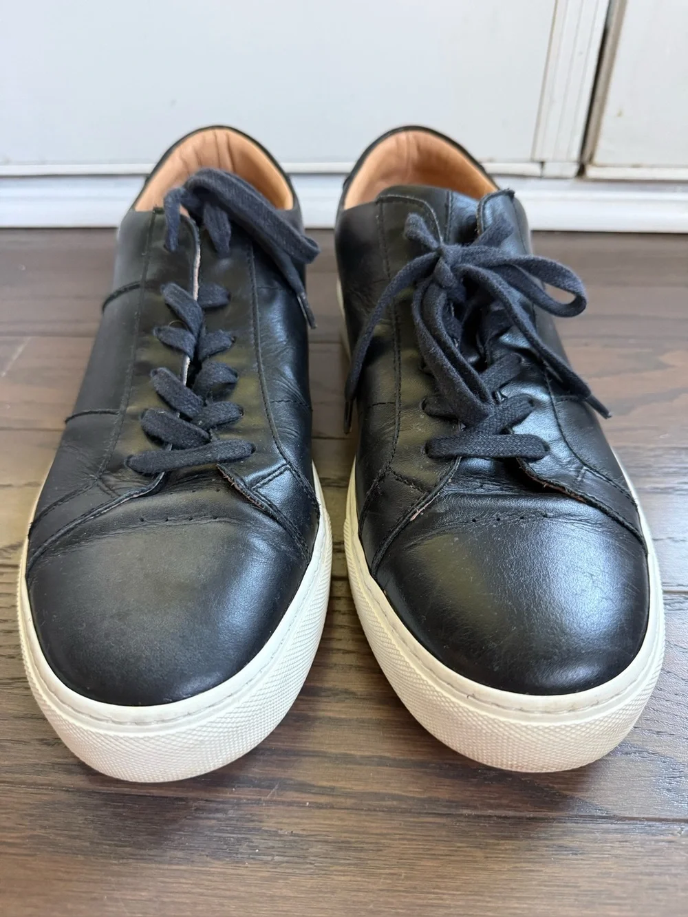 GREATS BROOKLYN Black Royale Leather Luxury Sneakers Size 12